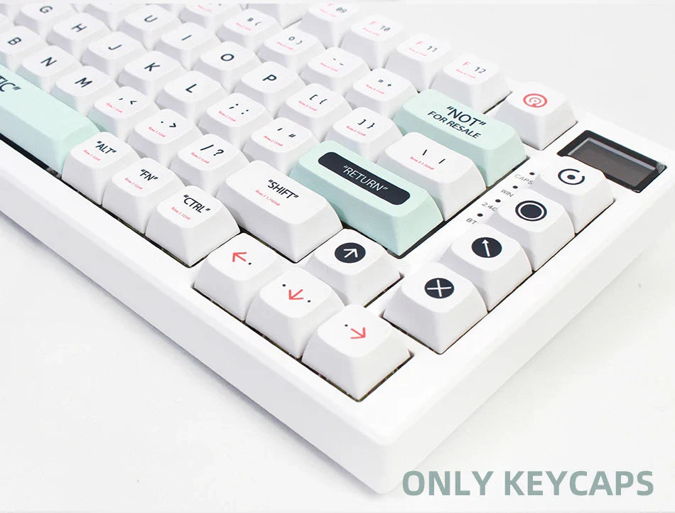 141 Keys XDA Profile Plastic Theme Keycaps PBT Dye Sublimation Key Caps Kit for GMK67 Gaming Mechanical Keyboard MX Switches