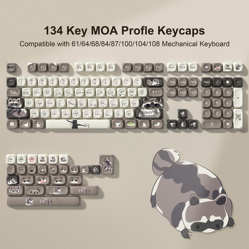 143 Keys Pink Cherry MOA Profile PBT Keycaps Customs Dye Sub Key caps for 61/87/104 Cherry MX Switch Gaming Mechanical Keyboard
