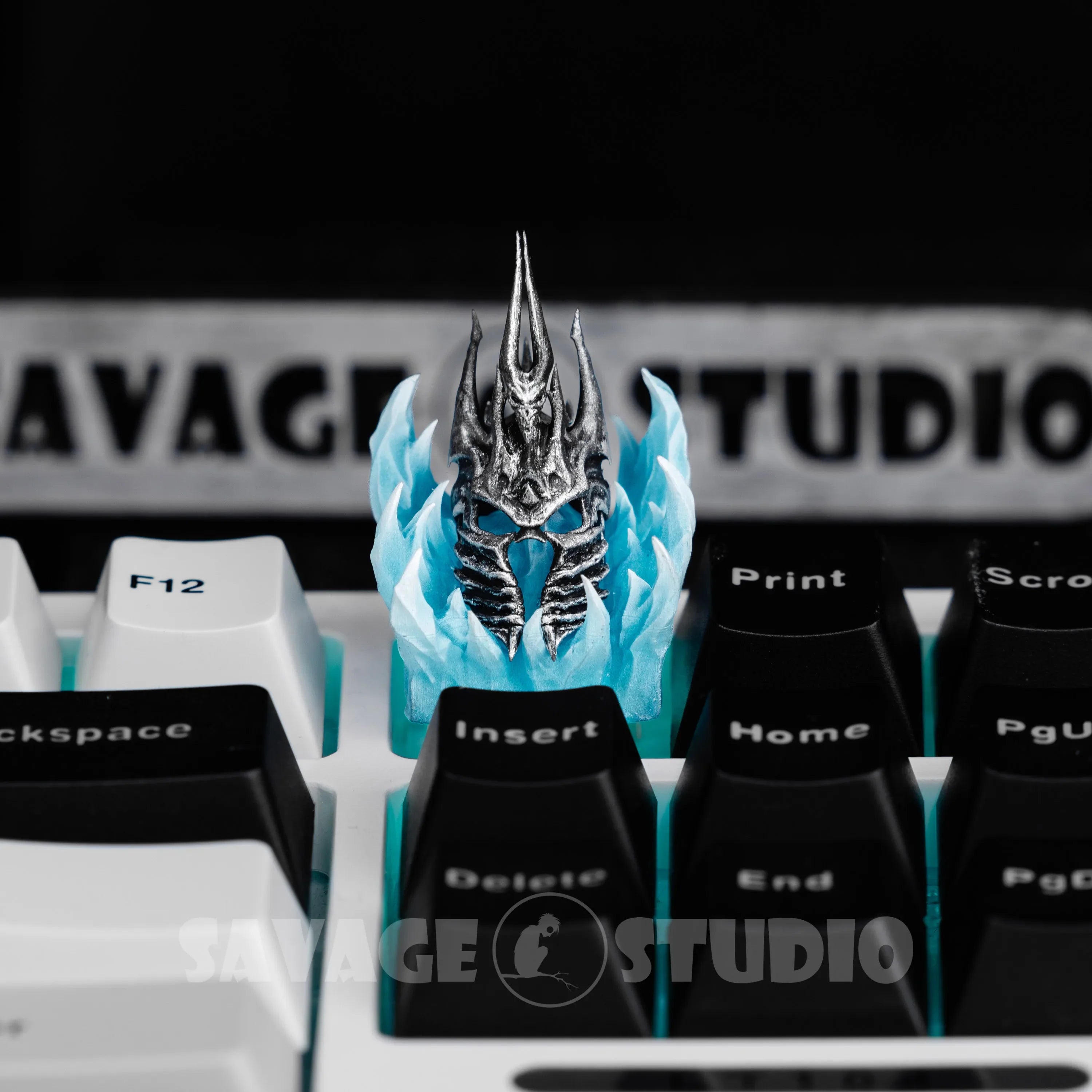 Warcraft Theme Keycap Helm of Domin Keycaps Handmade Resin Backlit Key Cap MX Switch Customized Mechanical Keyboard  Accessories