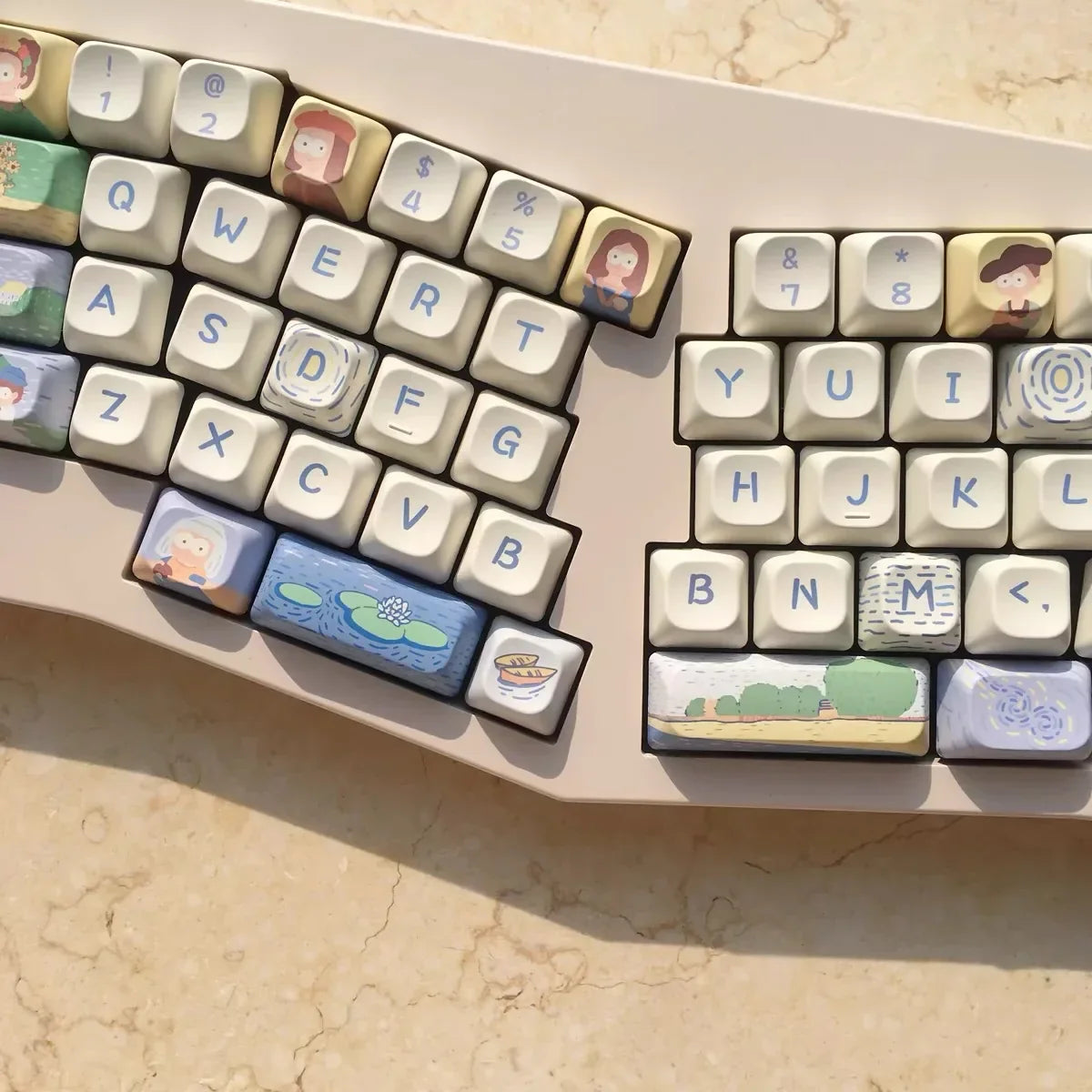 150 Keys A great work Keycap Theme Keycaps DMA Profile Key Cap PBT Keycaps Anime Keycap Mechanical Keyboard Keycaps 2.25U 2.75U