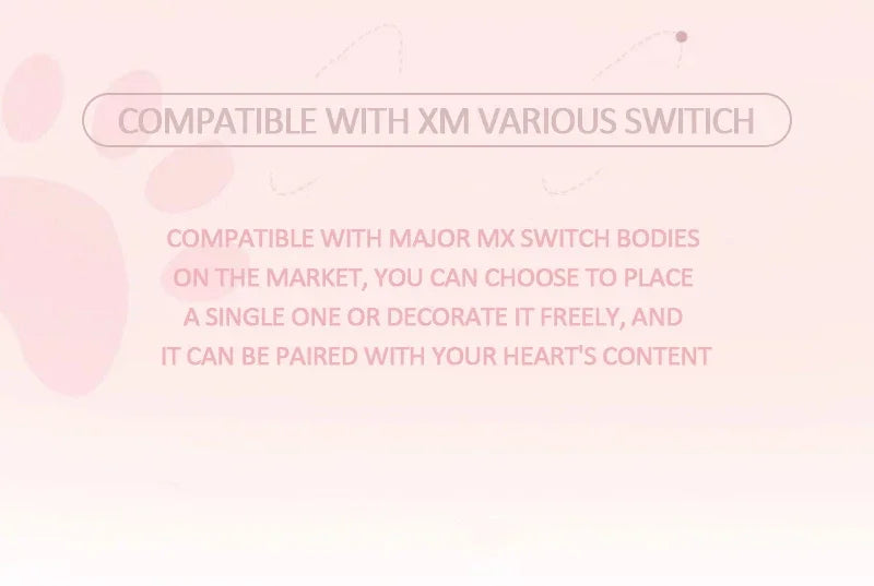 1 Pc Pink Cat Claw Key Cap Mechanical Keyboard Single Silicone Cat Butt Key Cap Girly Heart Computer Peripherals