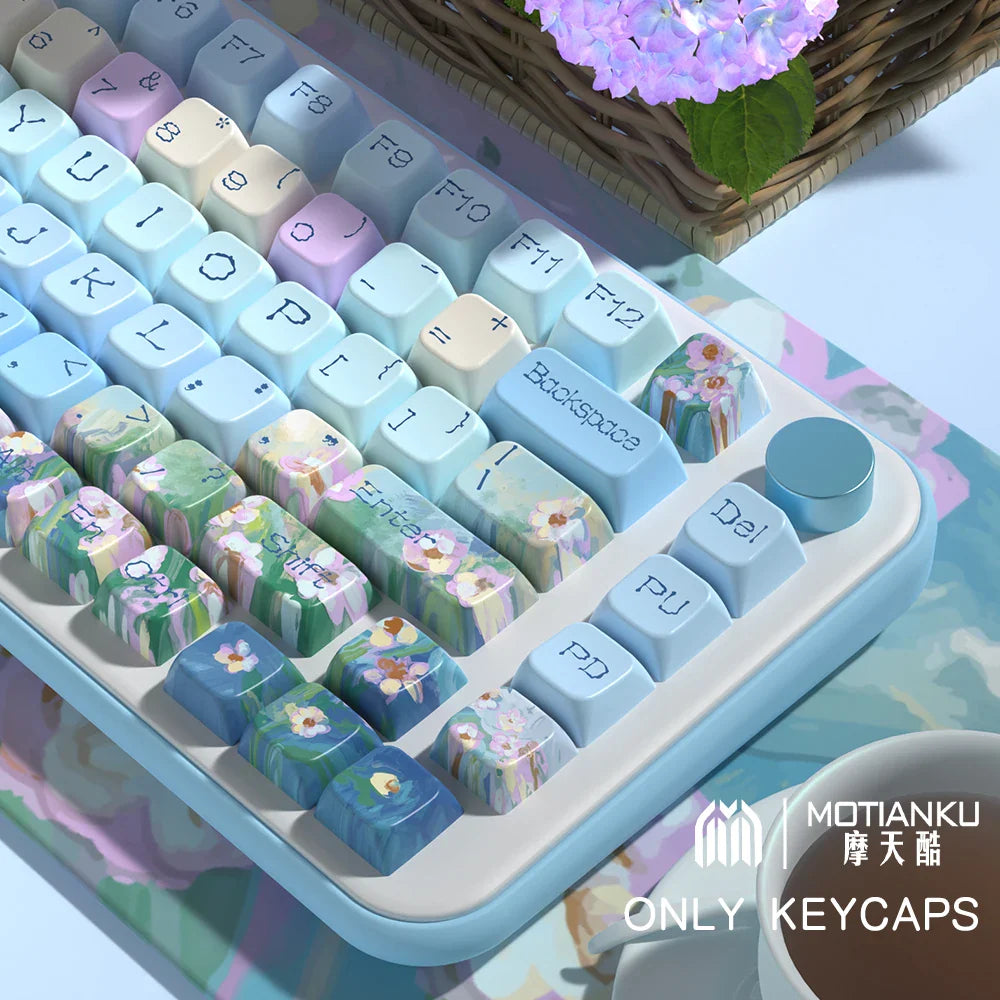 138/158 keys Original Theme Keycaps MDA Profile cute Anime PBT Keycap custom For Mechanical Keyboard with iso layout