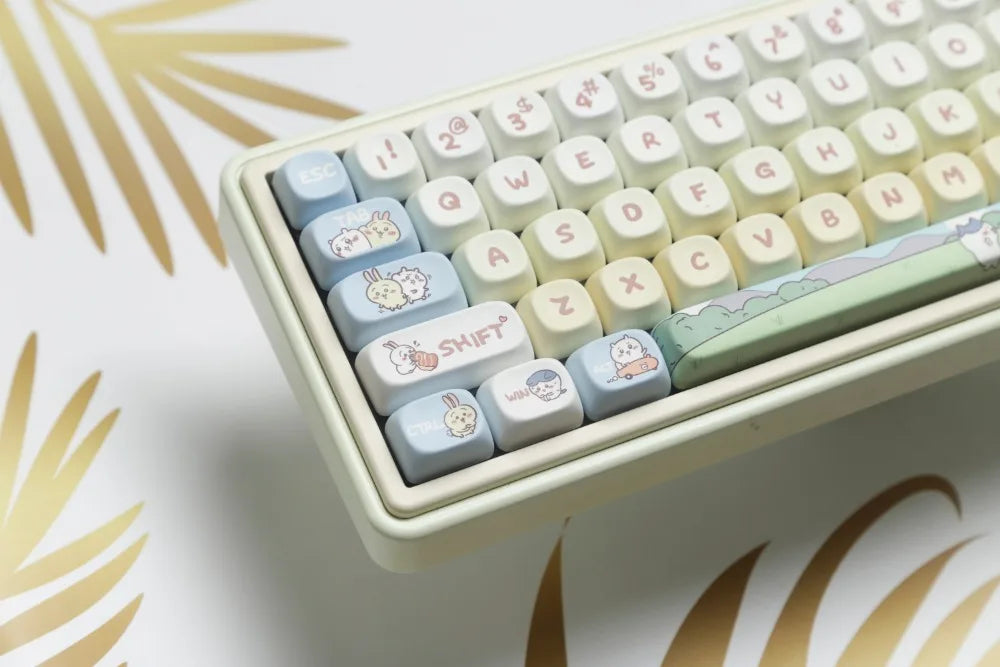 144 Keys Xiaoba Keycaps PBT Keycaps Five-sided Sublimation MOA Profile Keycaps For MX Switch Gaming Mechanical Keyboard Keycap