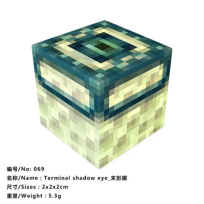 10pcs Minecraftinglys Magnetic Blocks Anime Children Puzzle Assembled Toy Doll Mini Magnetic Cube Model Kids Construction Toys