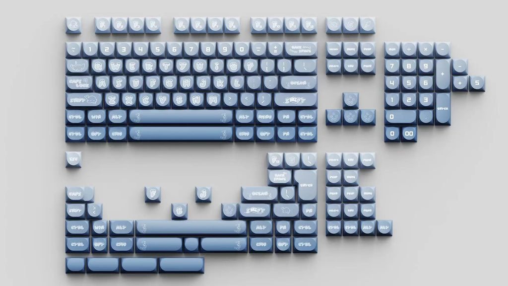 Transparent Keycaps PC 170 Keys Set for Mechanical Keyboard Keycap Accessories Personalized Customization DDA Profile Keycaps