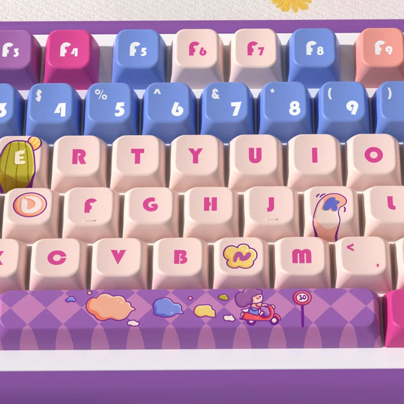 Weekends Theme Keycaps 122/138/158 Keys Mda Profile Pbt Thermal Sublimation Mechanical Keyboard Customized Anime Game Keycaps