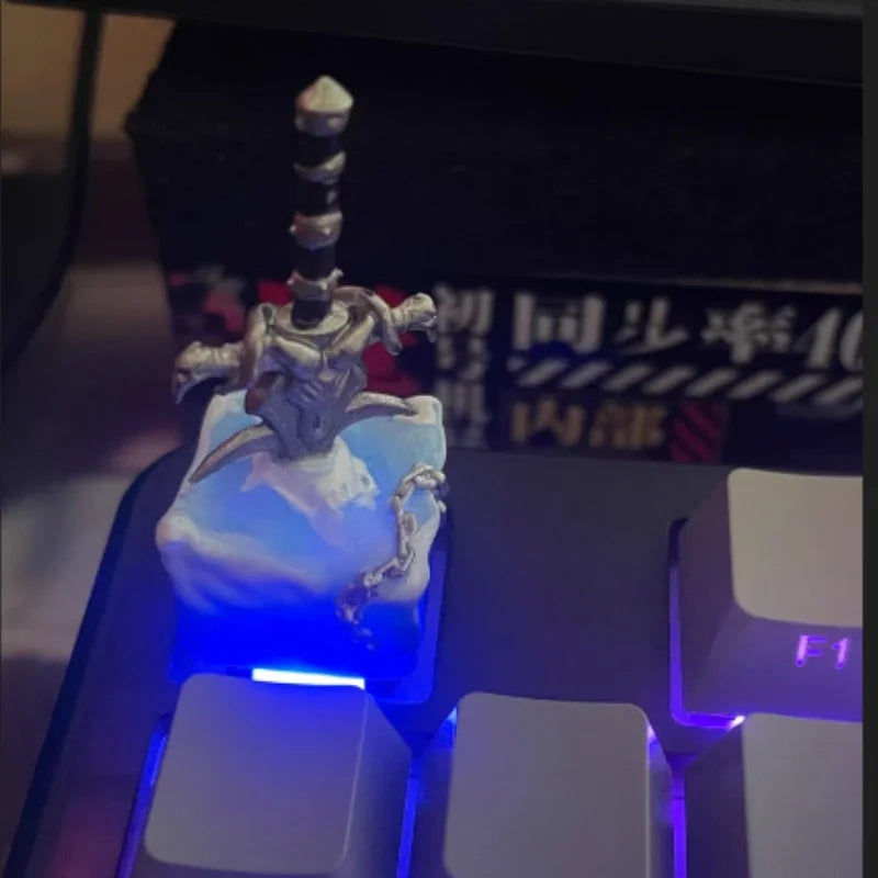 Anime Keycaps Frostmourne Resin Key Caps Mechanical Keyboard Caps Personalized Artisan Keycap Pc Accessories Gift Korean Keycaps
