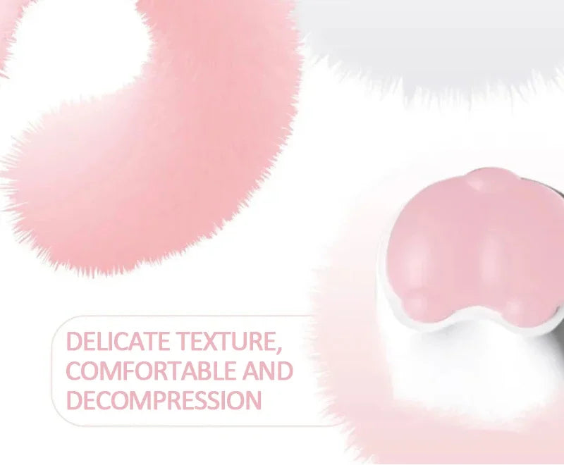 1 Pc Pink Cat Claw Key Cap Mechanical Keyboard Single Silicone Cat Butt Key Cap Girly Heart Computer Peripherals