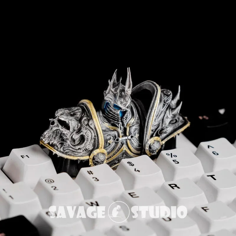 World of Warcraft Frostmourne Anime Keycaps Lich King Translucent Key Caps Mechanical Keyboard Caps Korean Keycap PC Gamer Gifts