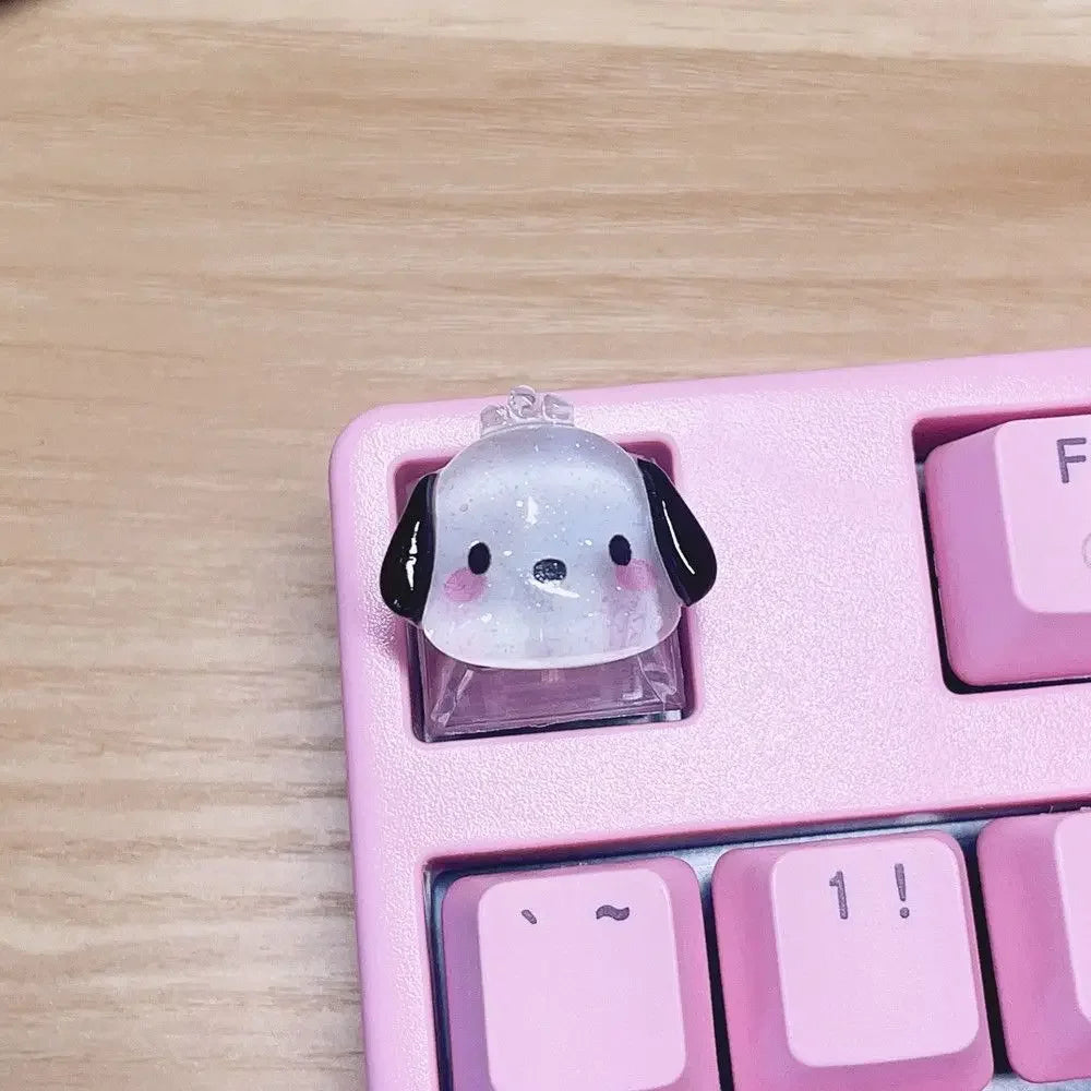 Sanrio Anime Cinnamon Roll DIY Keycap Cute Cartoon Melody Coolomey Translucent Cross Mechanical Keyboard ESC Base Keycap Gift