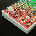 122 Key Hentai Pudding Keycaps Custom PBT MDA Profile Keycap Cute Anime Artisan Transparent Point KeyCap for Gaming Crush80 Gift