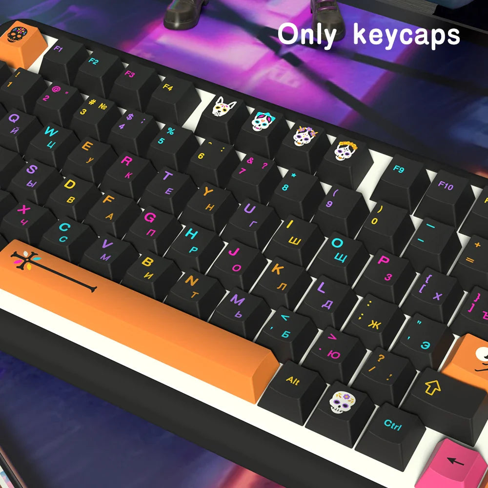 Underground World Keycaps Japanese/Korean/German/Spanish/French Keycap ISO layout Cherry Profile For GMK Mechanical Keyboard