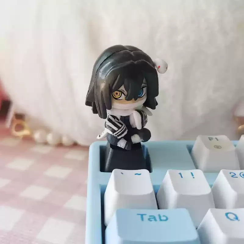 1pcs Demon Slayer Personalized Keycaps Mechanical Keyboard Resin Transparent Single Anime Key Cap Cute Mi Douzi Charcoal Jiro