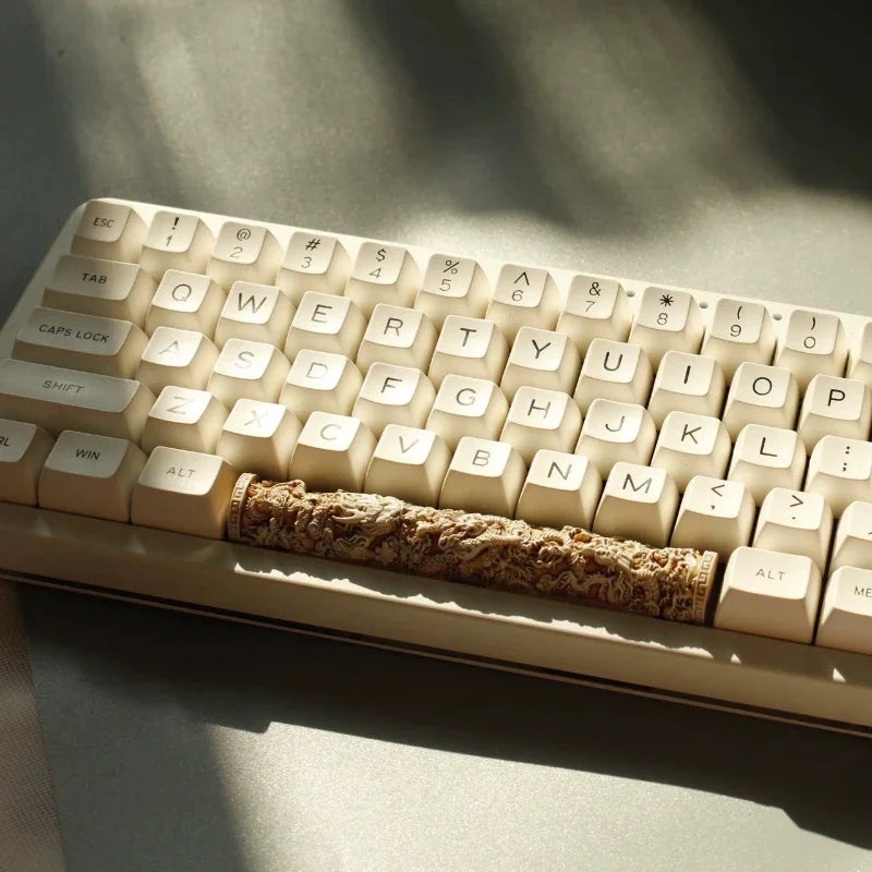ECHOME Dragon Pillar Space Bar 6.25U Resin Artisan Keyboard Cap Original Chinese Culture Custom KeyCap for Mechanical Keyboard
