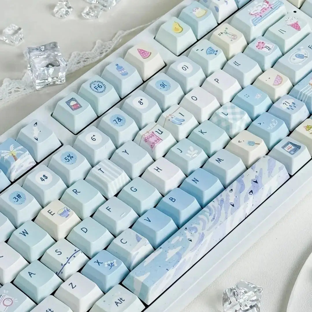 SOA Keycaps Cute Keycaps Set of Keys PBT Customized Gift Cute Gift Thermal Sublimation Mechanical Keyboard Keycaps for MX Switch