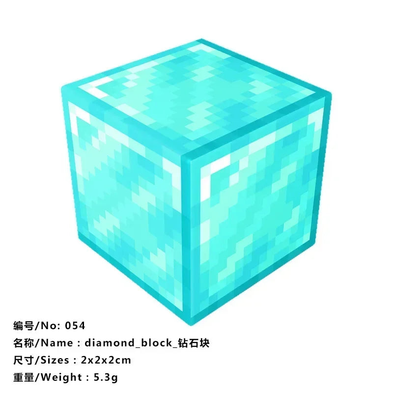 10pcs Minecraftinglys Magnetic Blocks Anime Children Puzzle Assembled Toy Doll Mini Magnetic Cube Model Kids Construction Toys