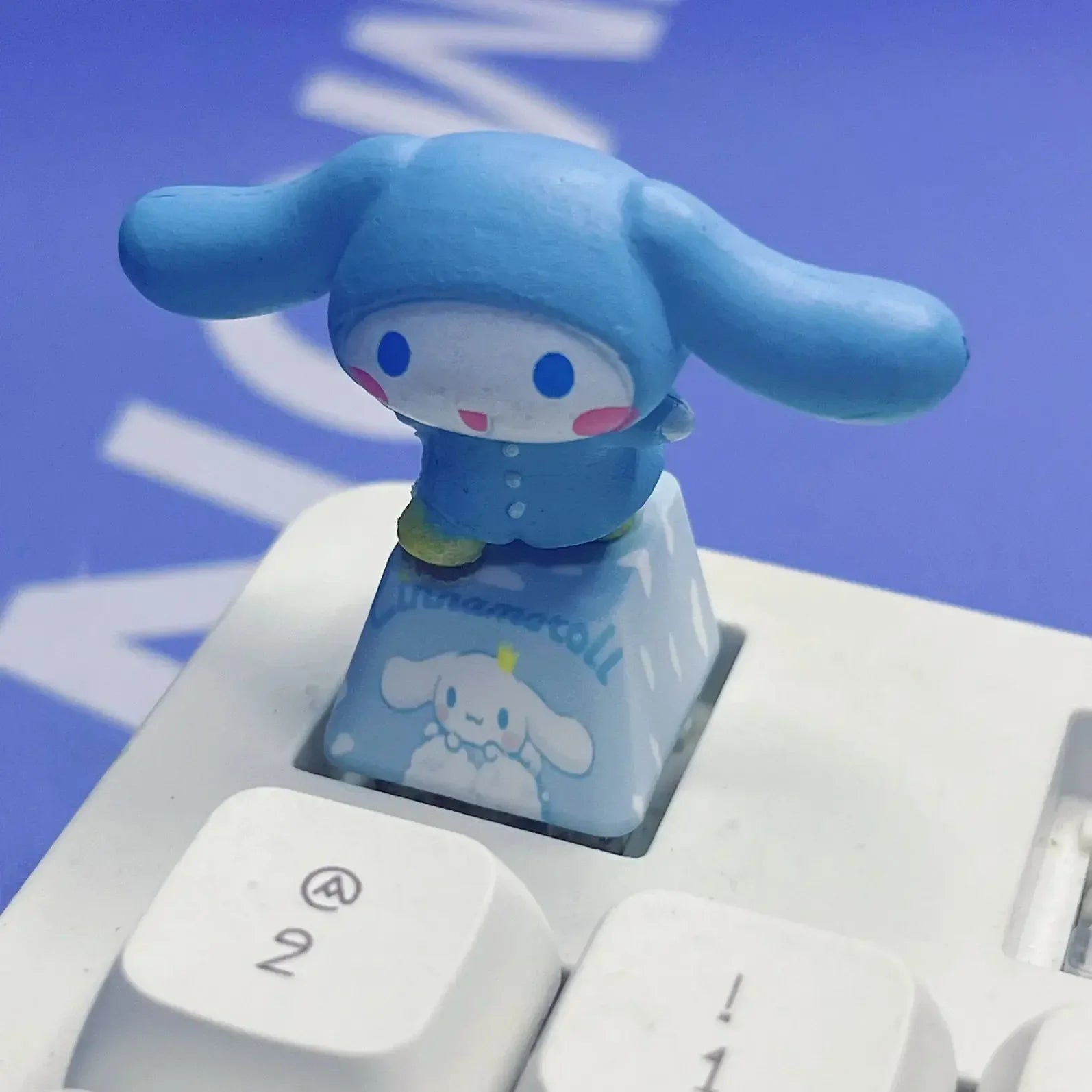 Sanrio Anime Cinnamon Roll DIY Keycap Cute Cartoon Melody Coolomey Translucent Cross Mechanical Keyboard ESC Base Keycap Gift