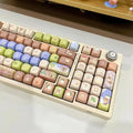 142 Keys Customized Gift Cute Cat keycaps New MAO Keycaps Square Thermal Sublimation Mechanical Keyboard 2.25 U 2.75U for Alice