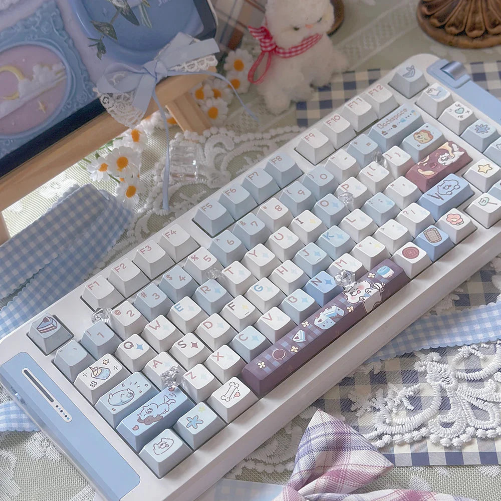 95 Keys Cherry Profile PBT Keycaps Love Letter Theme Key Caps for Gaming Mechanical Keyboard 61/64/68/75/84Keys GMK67 AULA F75