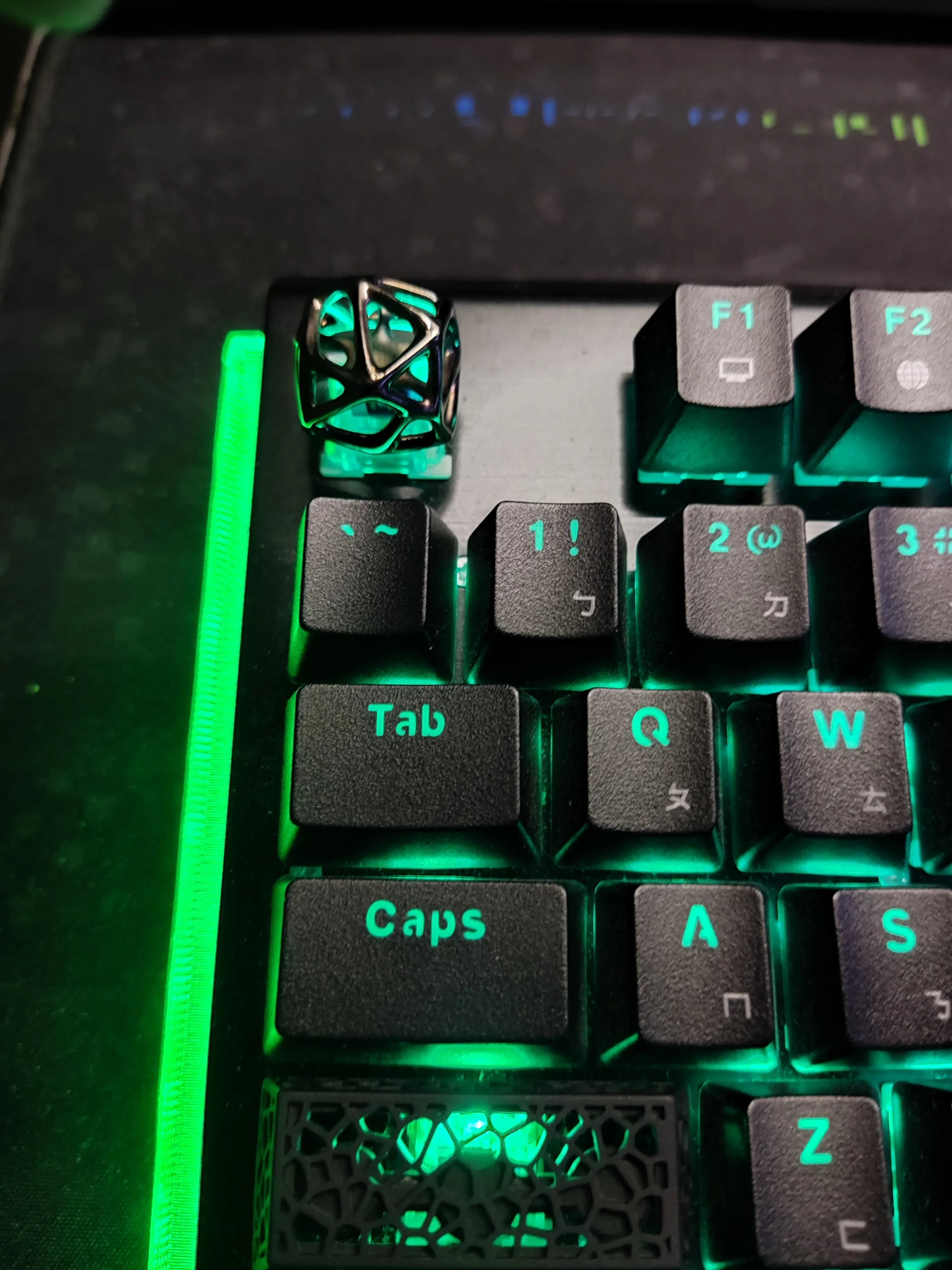 1pc Hollow Keycap Metal Customized Personalized Cross Axis Artisan Keycap 18x18mm for Mechanical Keyboard Advanced Gifts