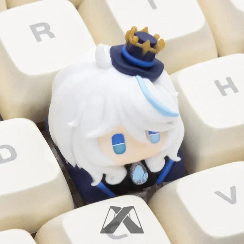Anime Keycaps Cute Resin Keycap Cherry Profile Custom Artisan Keycaps for Mechanical Keyboard Key Caps Switch Opener Gamer Gifts