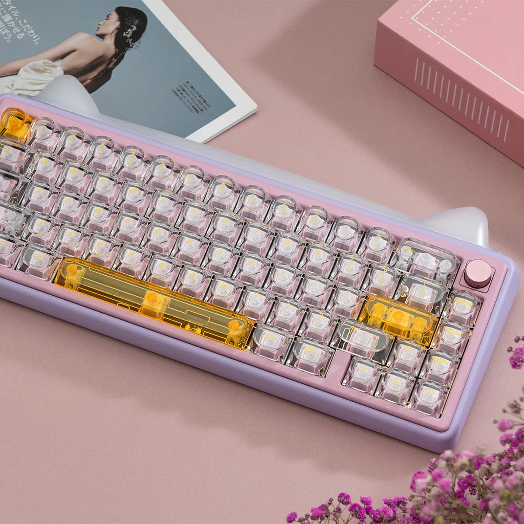 Transparent Keycaps PC 170 Keys Set for Mechanical Keyboard Keycap Accessories Personalized Customization DDA Profile Keycaps