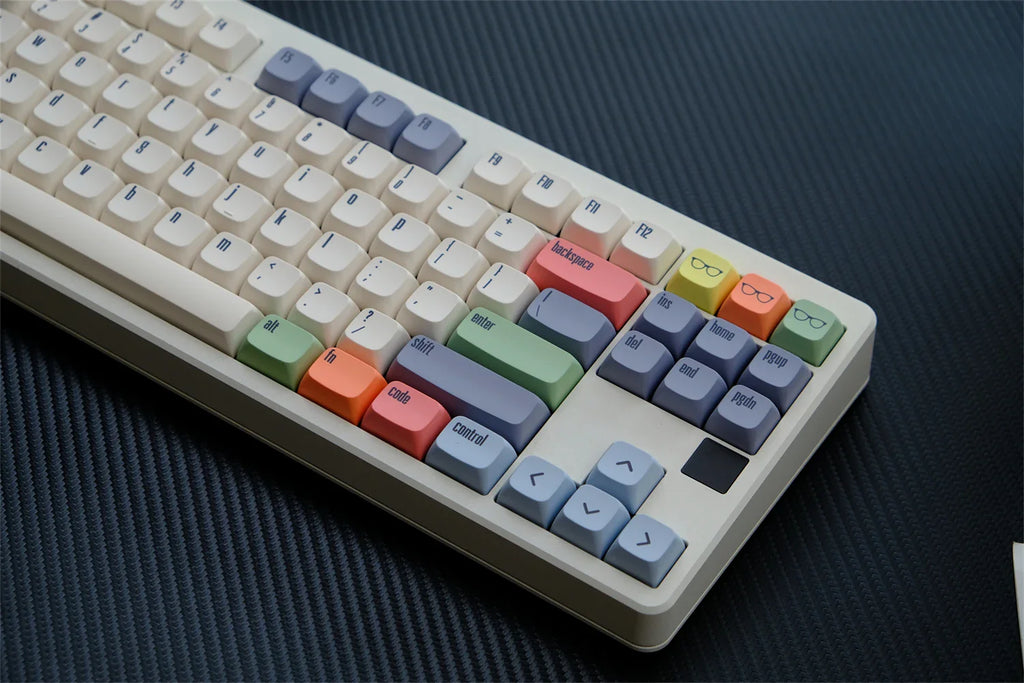XDA PBT Keycaps Dye Sub Keycap For Mechanical Keyboard Gaming 75% Color Key Caps Wooting Minimalism Retro Custom DIY