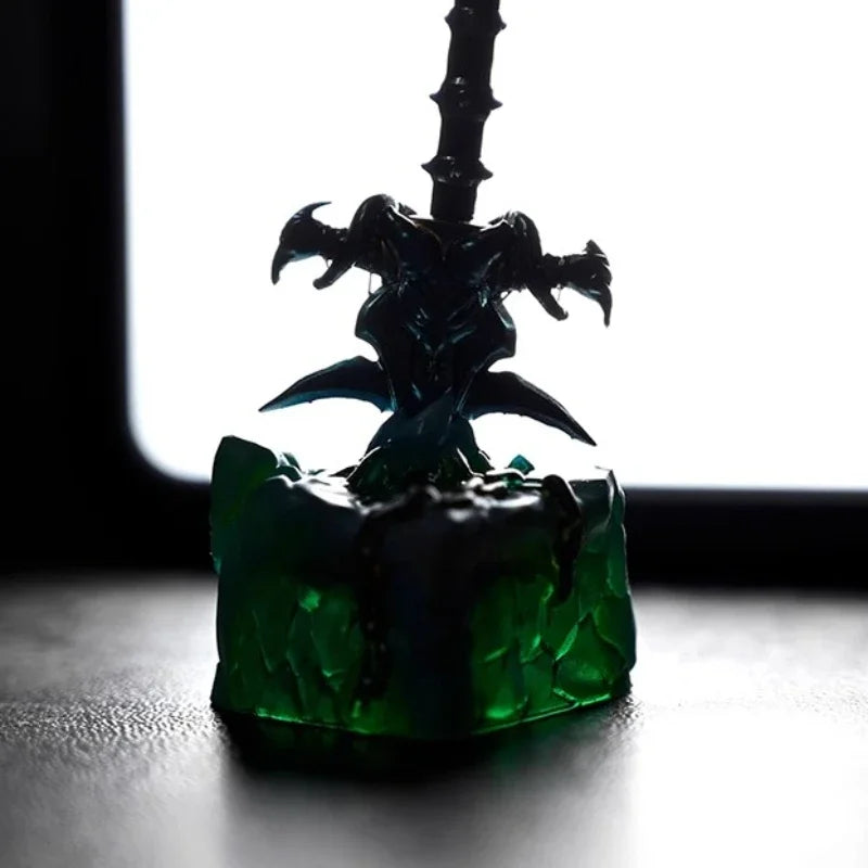 World of Warcraft Frostmourne Key Cap 3D Resin Keyboard Caps Custom MX Switch Handmade Anime Key Caps Mechanical Keyboard Gift