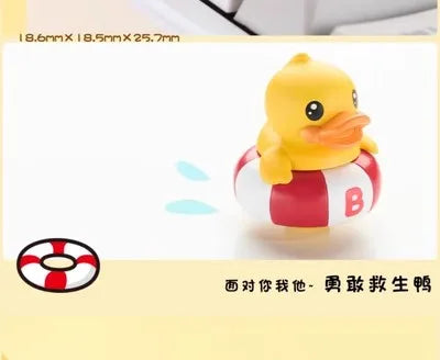 ZOMO X B. Duck 3D Keycap Toy Personalized Mechanical Keyboard PBT Decoration ESC Cherry Axis