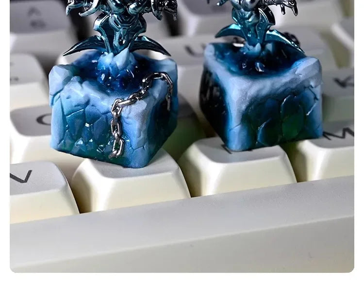 World of Warcraft Frostmourne Key Cap 3D Resin Keyboard Caps Custom MX Switch Handmade Anime Key Caps Mechanical Keyboard Gift