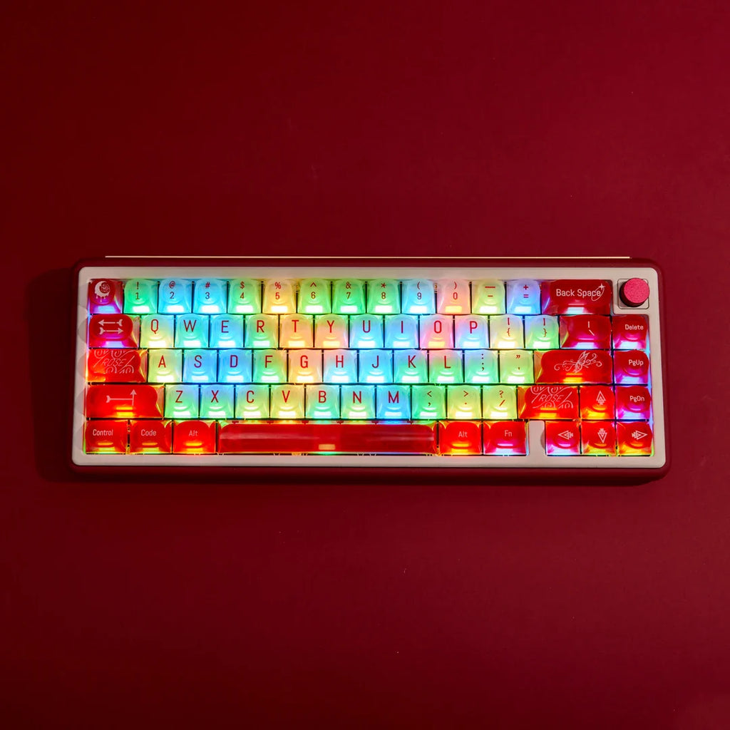 Transparent Keycaps PC 170 Keys Set for Mechanical Keyboard Keycap Accessories Personalized Customization DDA Profile Keycaps