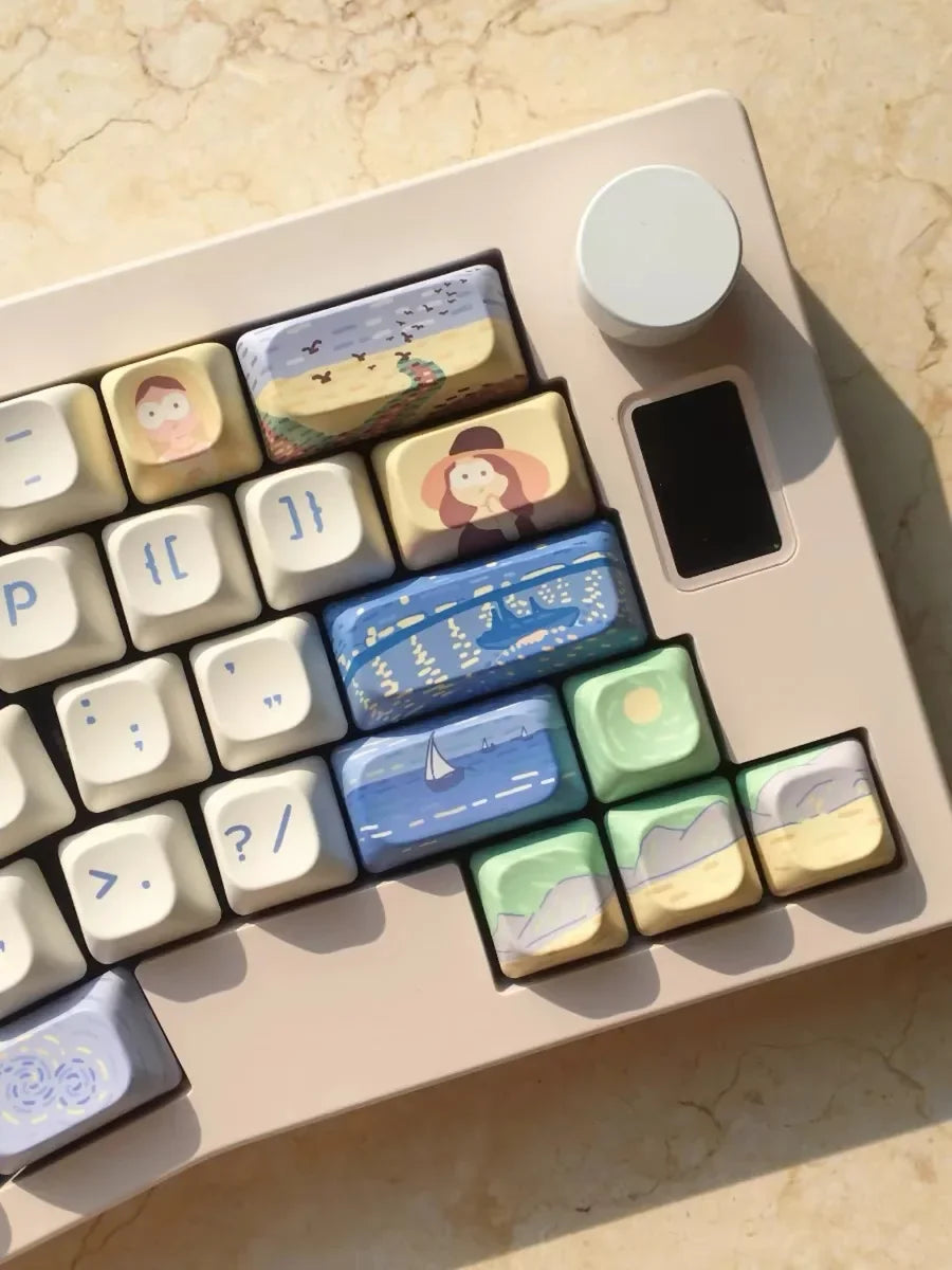 150 Keys A great work Keycap Theme Keycaps DMA Profile Key Cap PBT Keycaps Anime Keycap Mechanical Keyboard Keycaps 2.25U 2.75U