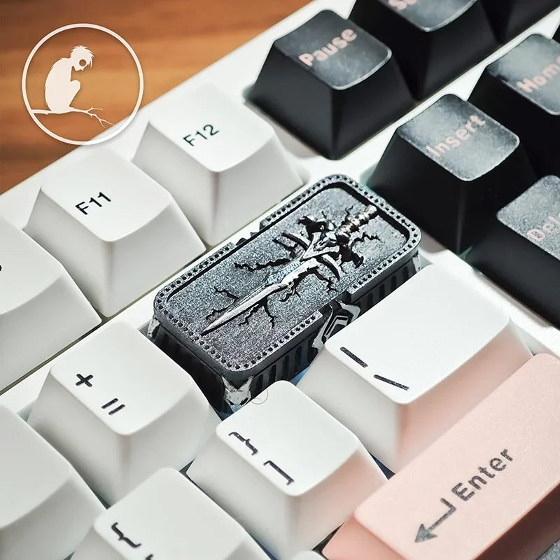 Warcraft Theme Keycap Frostmourne Keycaps Handmade Resin Backlit Key Cap MX Switch Customized Mechanical Keyboard  Accessories