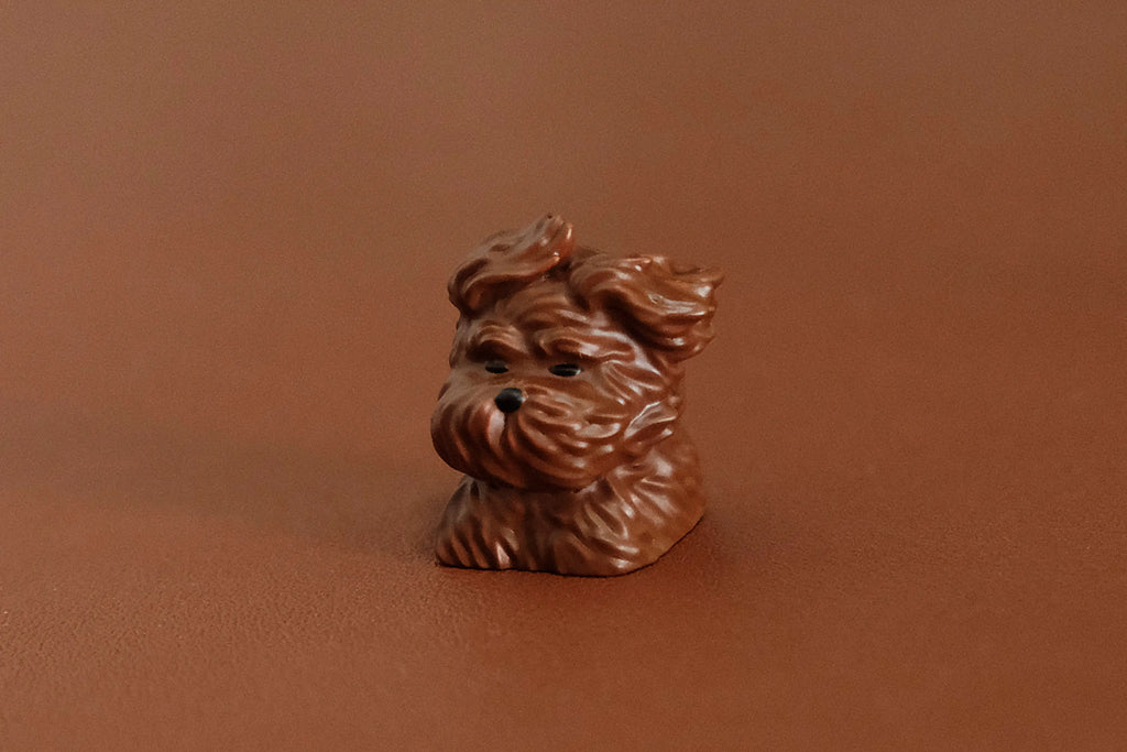 Stray Puppy Keycap Cute Custom Wind Blows Little Dog Point ABS 1U Key Cap MX Switch Handmade Artisan 3D Printing Lovely Keycaps