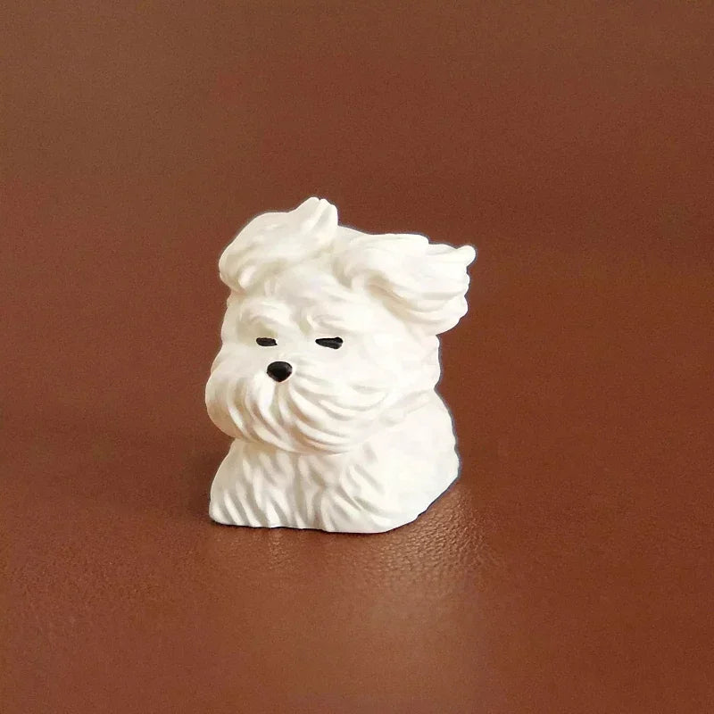 Scrawled Dog Keycaps Wind Blows Puppy Cute Resin Keycap Custom 1U Cherry Profile Keycaps for Mechanical Keyboard Key Caps Gifts