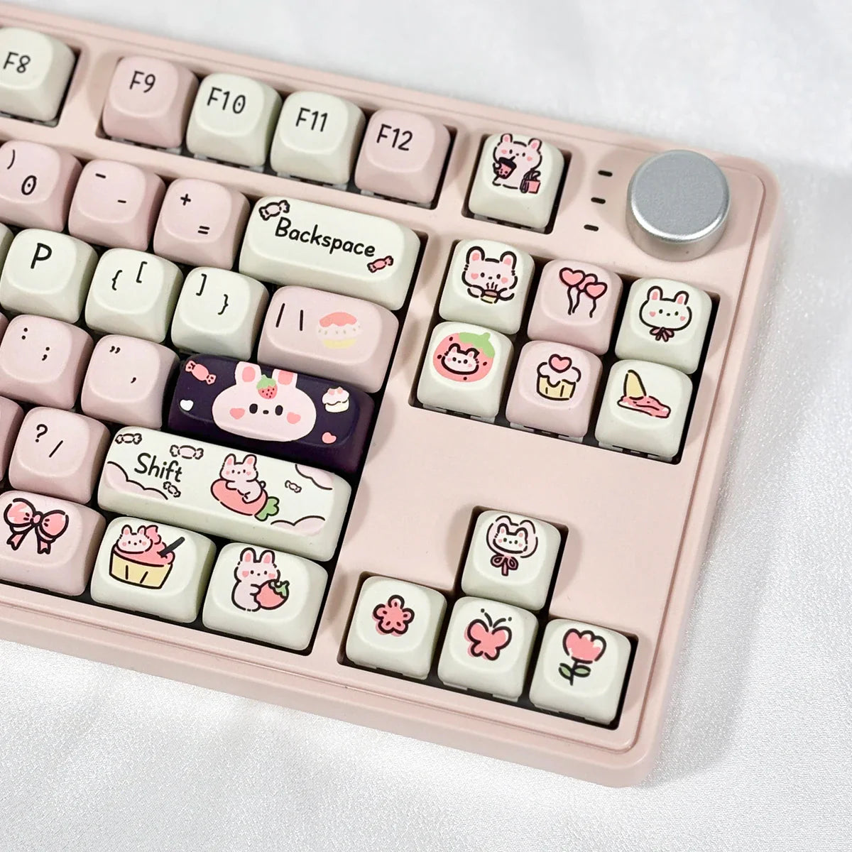 95Keys MOA Profile Keycaps Cartoon Dog Cat Theme PBT Key Caps for GMK67 GMK87 61/64/68/84/75/87 Keys Gaming Mechanical Keyboard