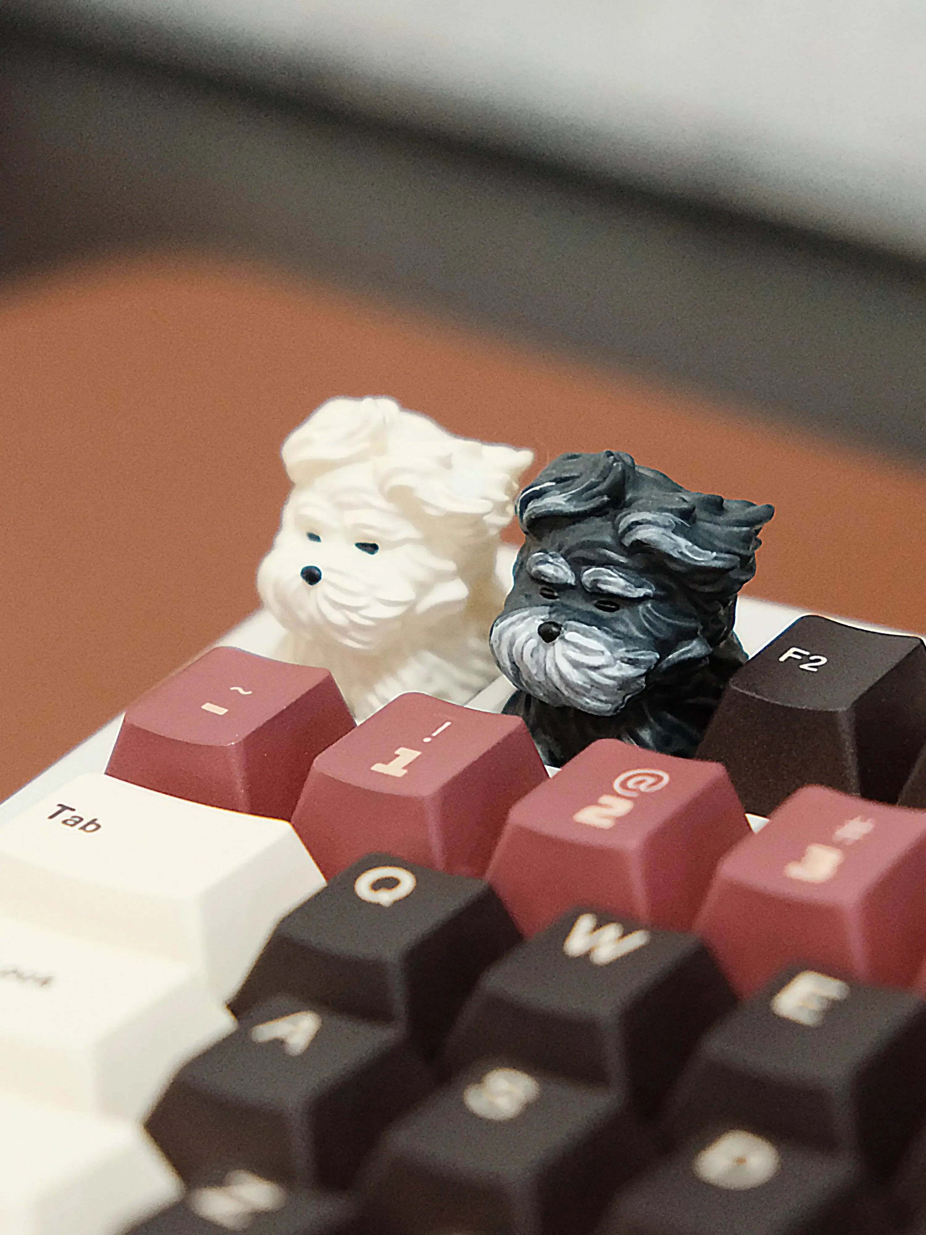 Stray Puppy Key Cap Original Resin Cute Keybaord Caps Customized 1U 3D Keycaps for Mechanical Keyboard Accessories Keycap MX