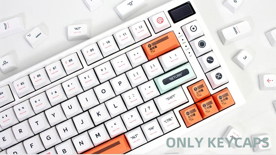 141 Keys XDA Profile Plastic Theme Keycaps PBT Dye Sublimation Key Caps Kit for GMK67 Gaming Mechanical Keyboard MX Switches