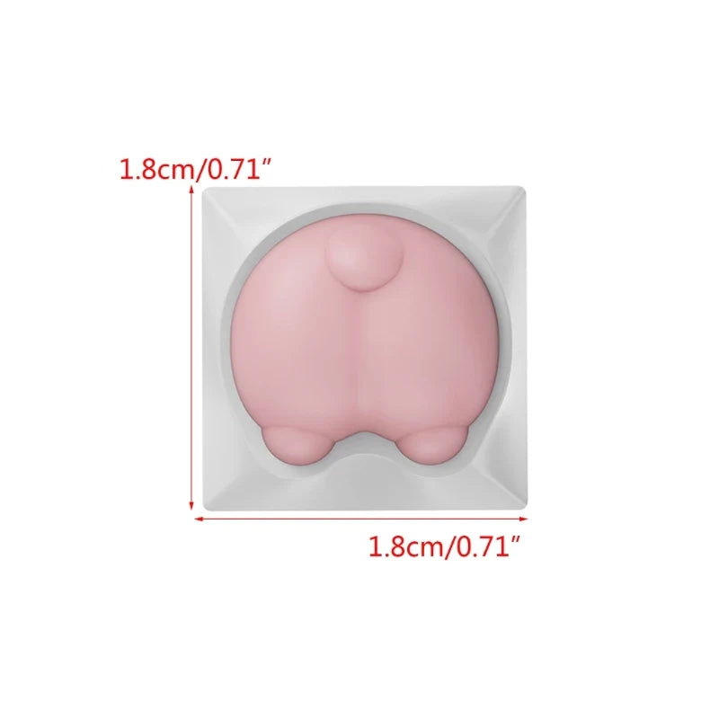 3D Soft Keycap Soft Silicone Cat Paw Shape for MX Structure Mechanical Keyboards