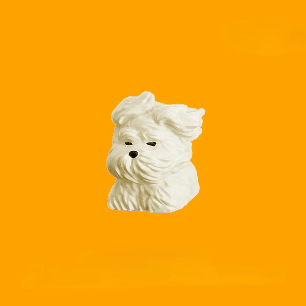 Cute Puppy Keycap Custom Schnauzer Resin Keyboard Cap Cherry MX 1U Handmade Anime Artisan KeyCap for Mechanical Keyboard Gift