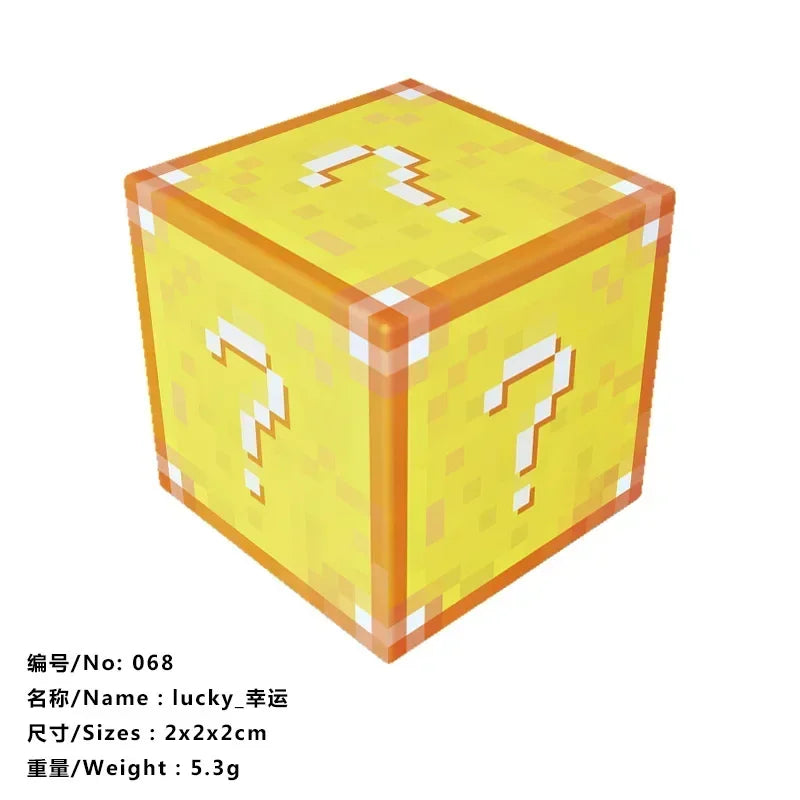 10pcs Minecraftinglys Magnetic Blocks Anime Children Puzzle Assembled Toy Doll Mini Magnetic Cube Model Kids Construction Toys