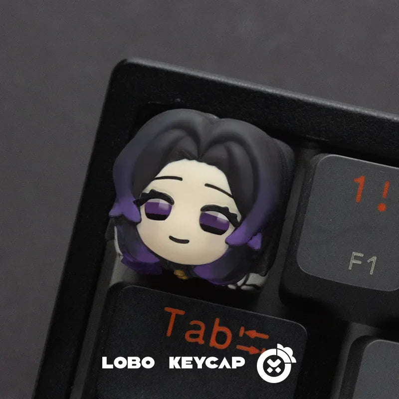 Demon Slayer Mechanical Keyboard Keycap Kamado Tanjirou Agatsuma Zenitsu Hashibira Inosuke Anime Resin Keycaps Custom Gifts