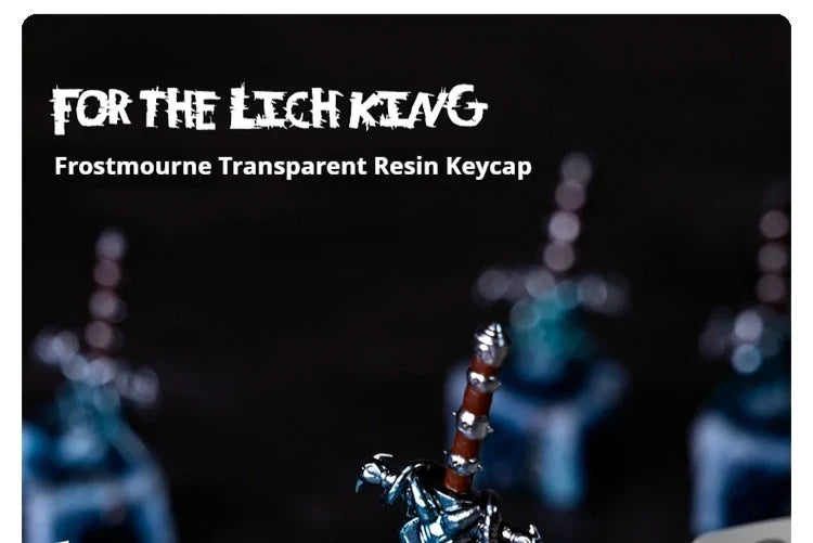 1Pc Mechanical Keyboard Keycaps OEM Height 3d Printed Personalized Resin Keycaps Wrath Of Frost The Lich King Game Key Cap Gifts