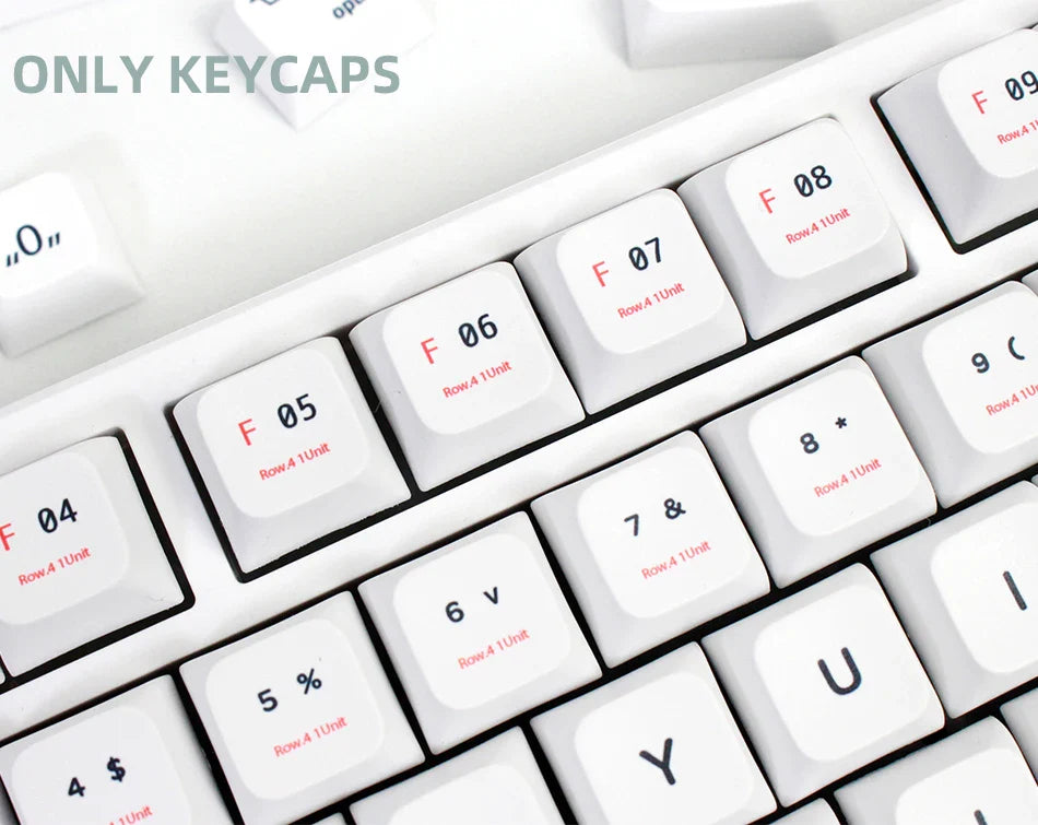 141 Keys XDA Profile Plastic Theme Keycaps PBT Dye Sublimation Key Caps Kit for GMK67 Gaming Mechanical Keyboard MX Switches