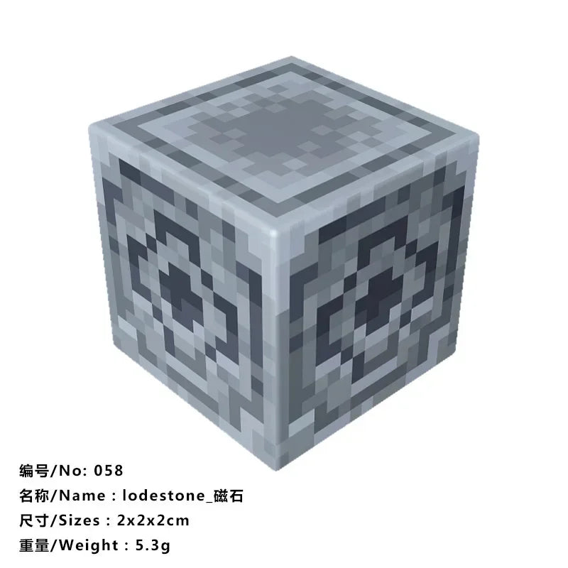10pcs Minecraftinglys Magnetic Blocks Anime Children Puzzle Assembled Toy Doll Mini Magnetic Cube Model Kids Construction Toys