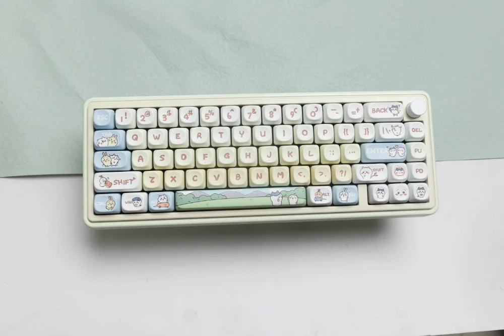 144 Keys Xiaoba Keycaps PBT Keycaps Five-sided Sublimation MOA Profile Keycaps For MX Switch Gaming Mechanical Keyboard Keycap