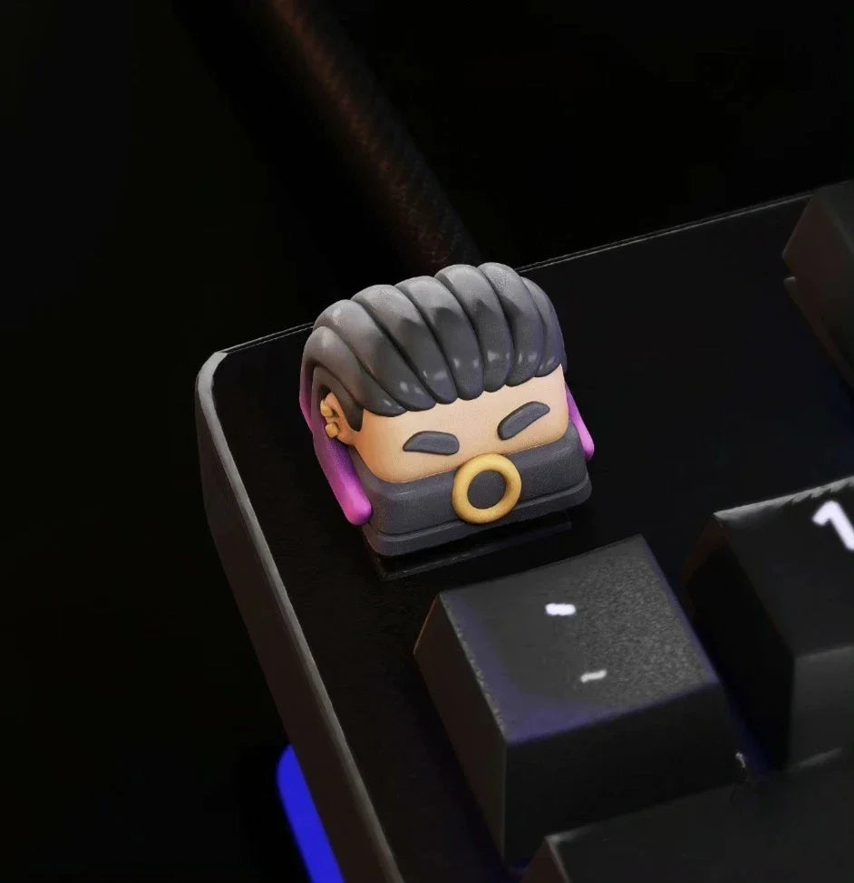 Valorant Keycap Gekko Wingman Anime Keycap Original Resin Keyboard Cap Custom Artisan Key Cap for Mechanical Keyboard Gamer Gift
