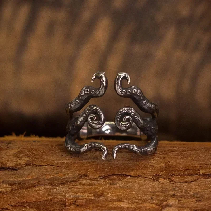 Punk Trend Spider Insect Open Adjustable Ring Men Street Hip Hop Fashion Cool Jewelry Boy Gift