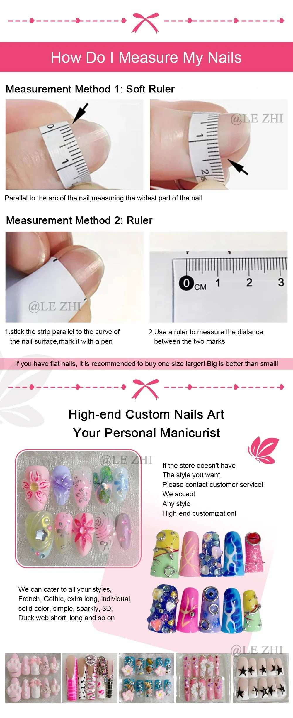 10Pcs Handmade Diy Cartoon Nail Art Hello Kitty Y2K 3D Flower Star Conch Shape Press On Nail Full Coverage Design Girls Gift