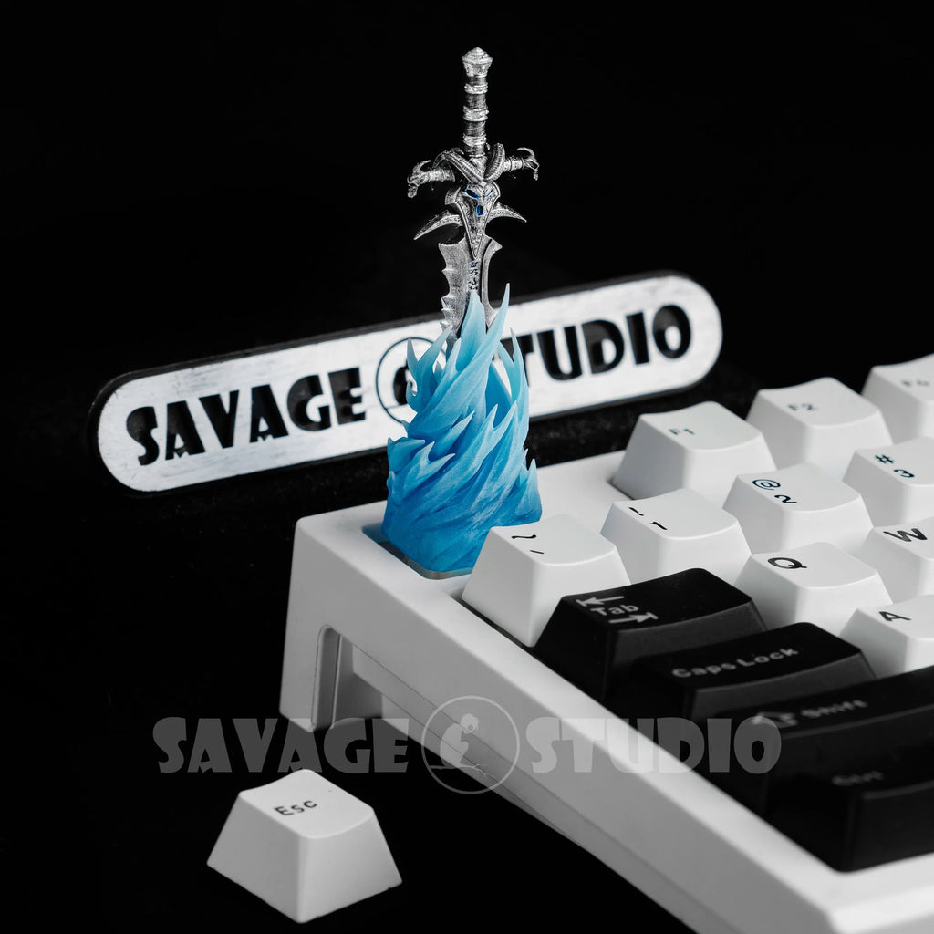 World of Warcraft Frostmourne Anime Keycaps Translucent Key Caps Mechanical Keyboard Caps Korean Keycap PC Game Peripheral Gifts